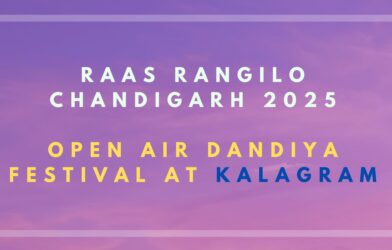 Raas Rangilo Chandigarh 2025, an open-air Dandiya festival at Kalagram.
