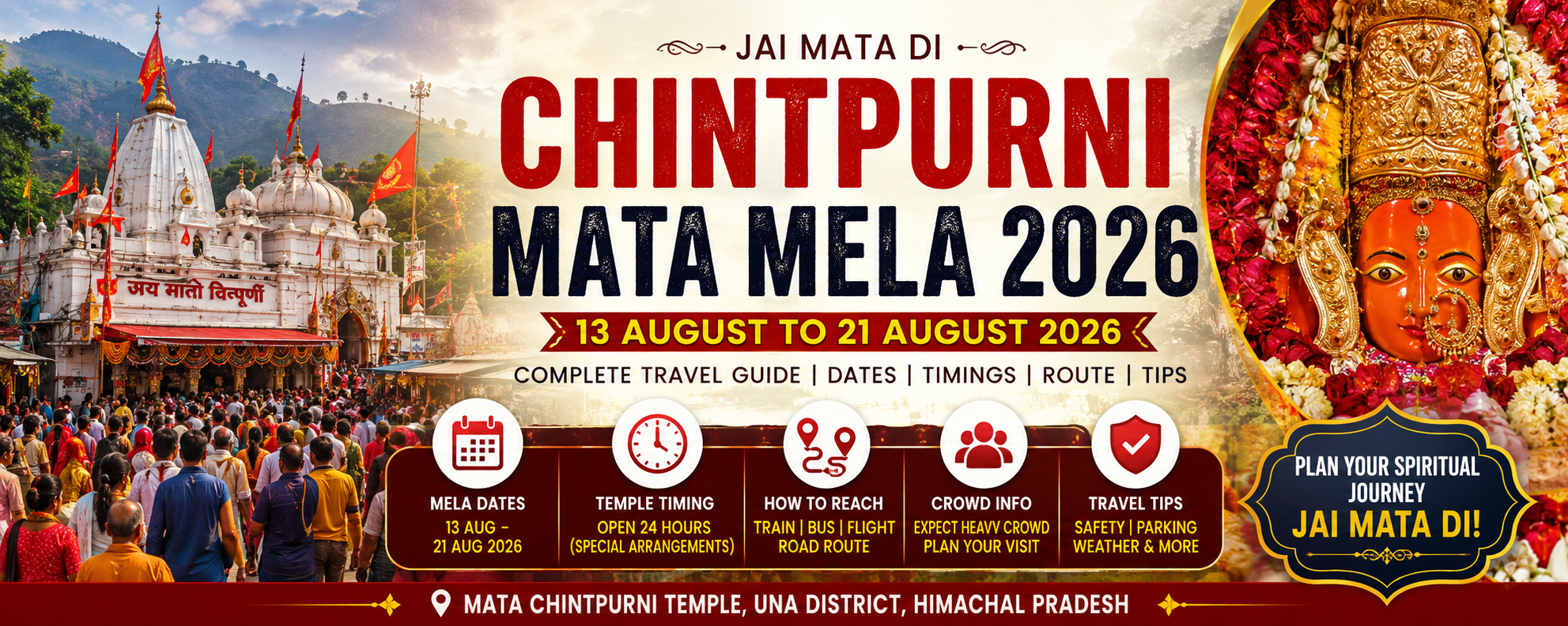 Chintpurni Mata Mela 2026 at Mata Chintpurni Temple Himachal Pradesh